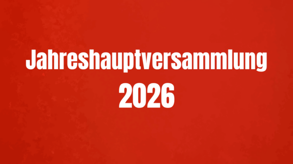 Jahreshauptversammlung Roter Hintergrund