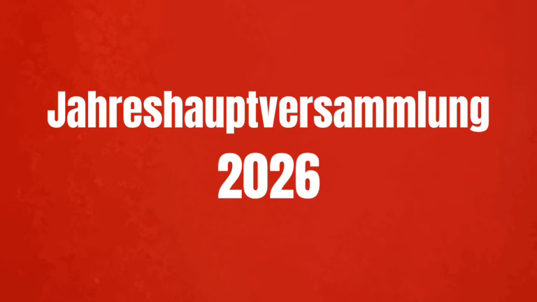 Jahreshauptversammlung Roter Hintergrund