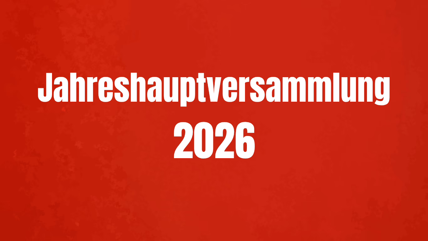 Jahreshauptversammlung Roter Hintergrund