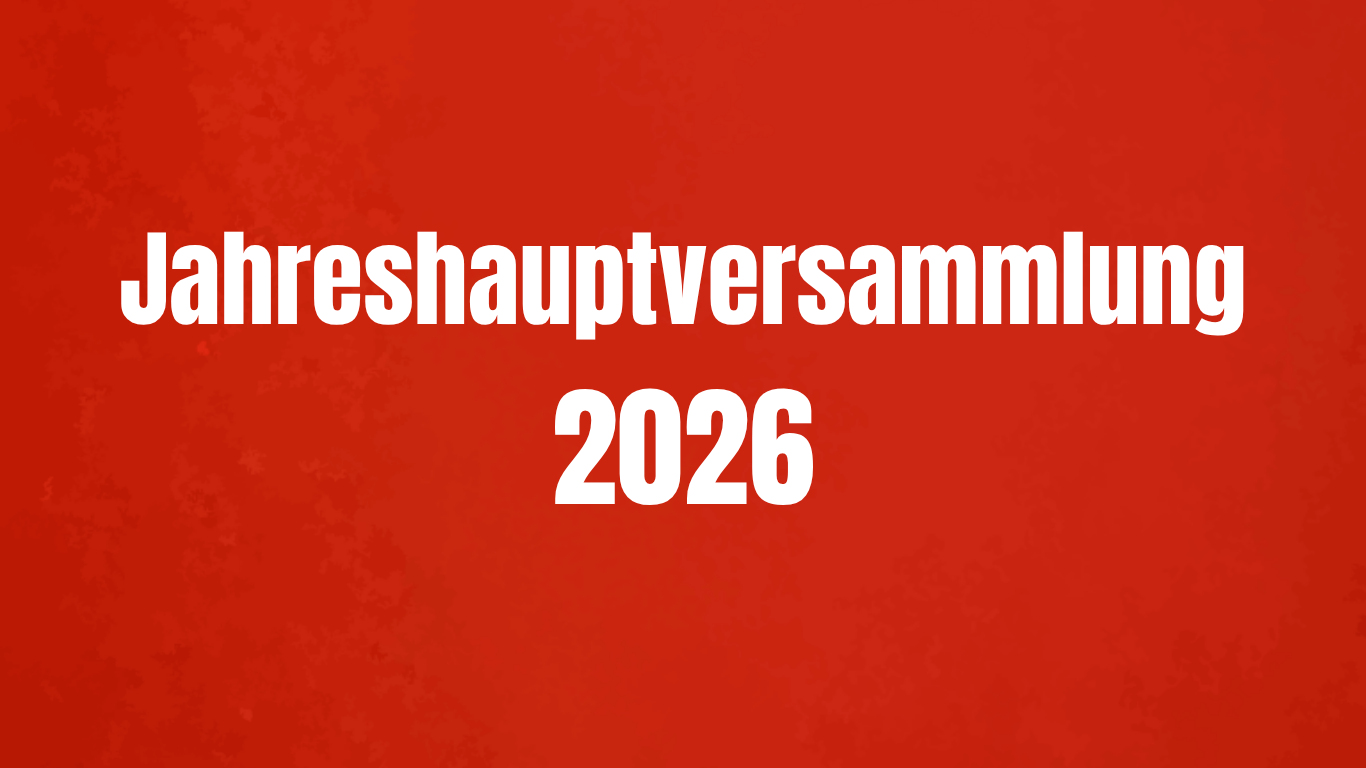 Jahreshauptversammlung Roter Hintergrund